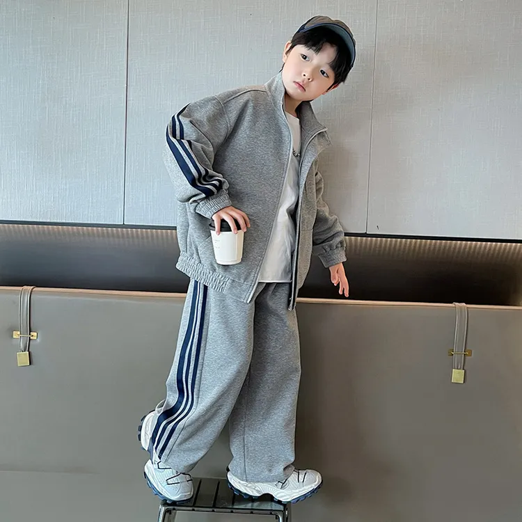 MK&UR.BV儿童装男童套装25新款秋装大童男孩衣服秋季运动酷帅气潮