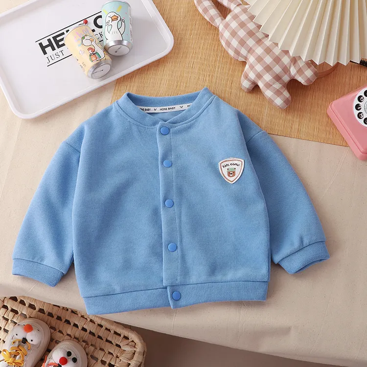儿童开衫衣服针织春秋潮牌宝宝新款男童针织衫女宝女童外套洋气