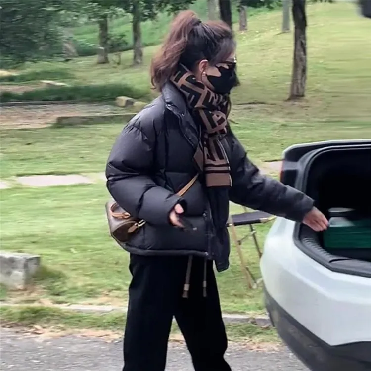 短款羽绒棉服女小个子冬季新棉衣韩版宽松加厚面包服棉袄外套