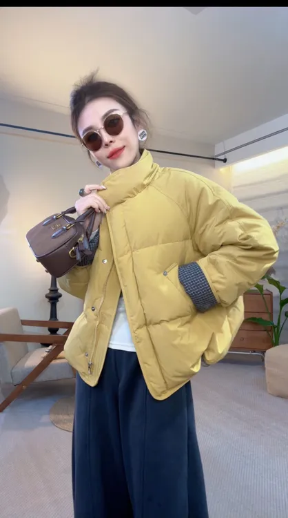 棉服2025冬季新款棉服时尚百搭显瘦长袖休闲棉服外套女