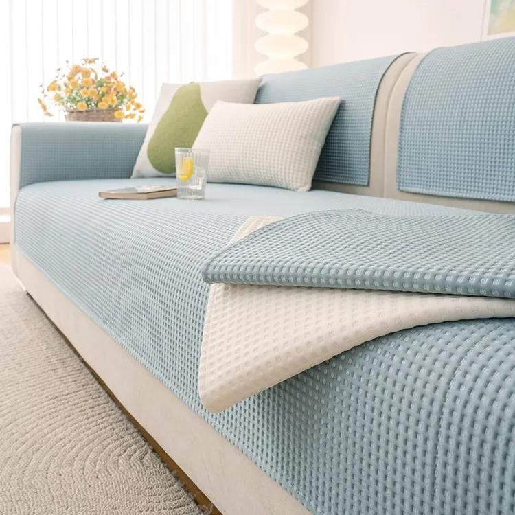 夏季凉感直排沙发垫子05新款冰丝防滑盖布巾夏天用凉席沙发坐垫