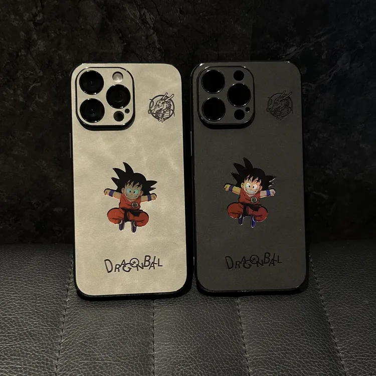 七龙珠镭射小悟空适用苹果16promax手机壳全包镜头动漫防摔手机壳
