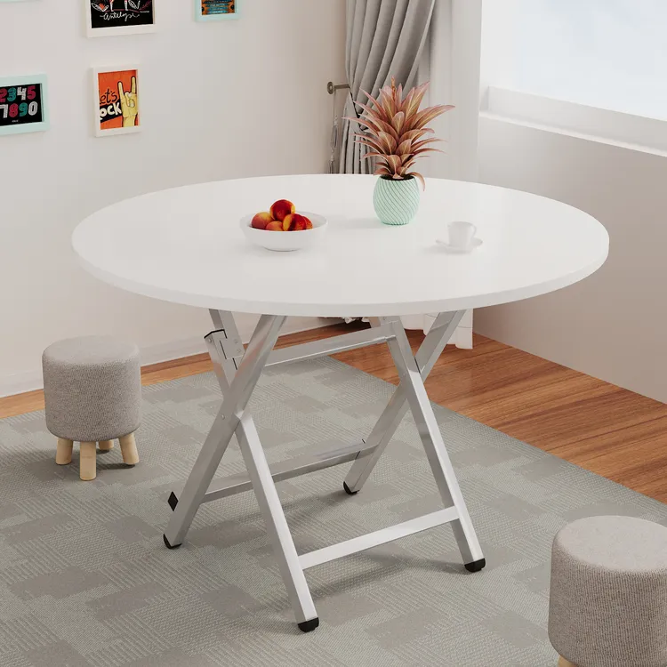 可折叠桌餐桌夜市小吃餐桌圆桌出租屋户外便携摆摊吃饭方桌小桌子