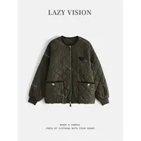 LAZYVISION/菱格轻薄款三防休闲女士棉服ZMD-31173