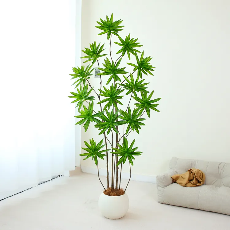 仿真植物百合竹客厅落地盆景仿生摆件假盆栽装饰电视柜仿真绿植