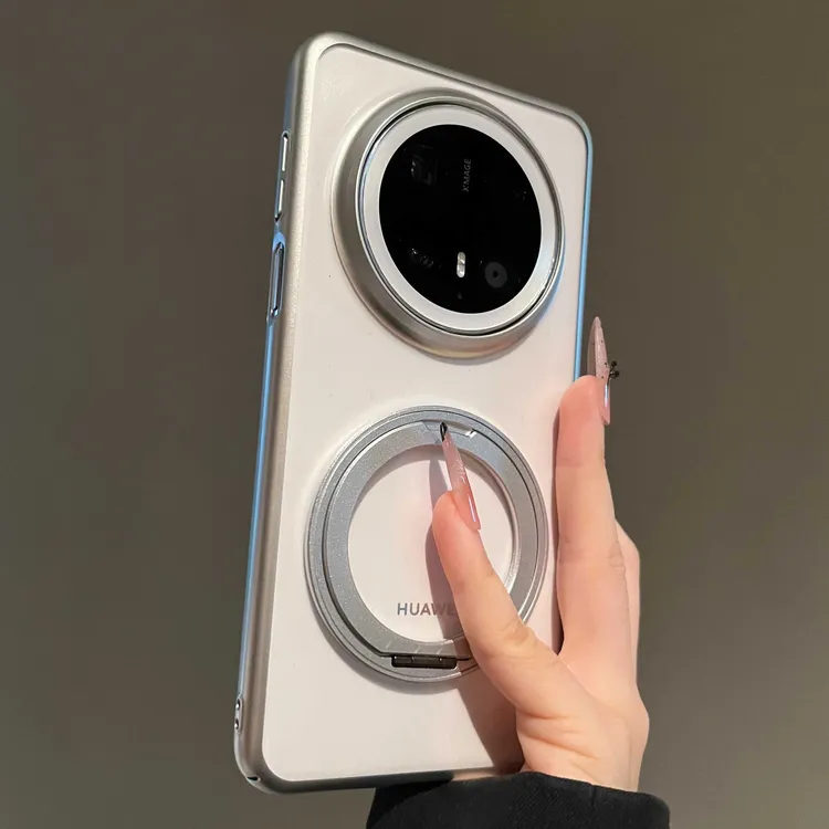 磨砂磁吸旋转支架适用华为mate80ProMax手机壳简约高档mate70Air