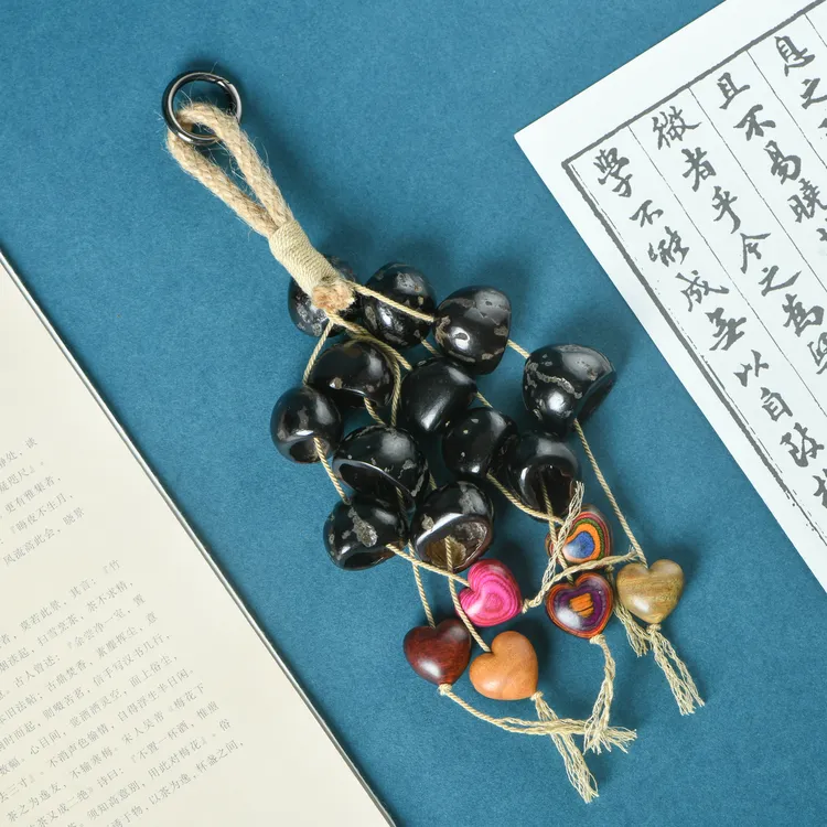 天然三果混合果壳摇铃大号手摇铃