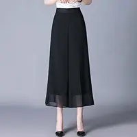 【沧】亮闪闪纱裙裤 中国风休闲裤时尚阔腿裤气质设计师