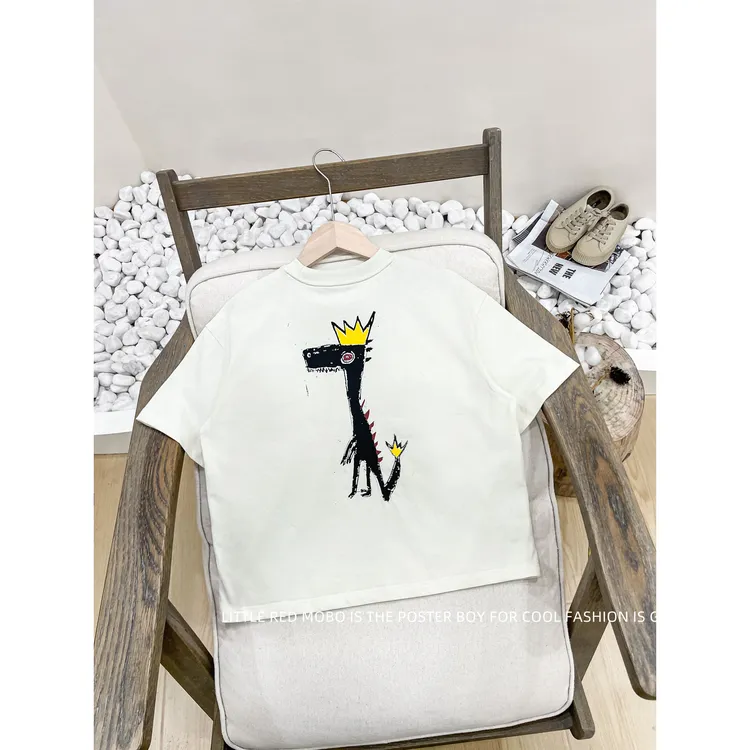 【现现】童装男儿童短袖T恤针织百搭2025夏季新款上衣MMY821950