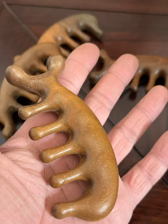 牛哥家 金丝绿檀按摩梳2个