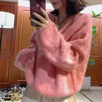 韩系高级感软糯毛衣女秋装2025新款慵懒风宽松套头针织衫长袖上衣