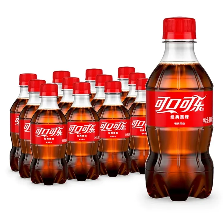 可口可乐300ml*6/12瓶整箱碳酸饮料汽水小瓶解渴饮品清爽特价包邮
