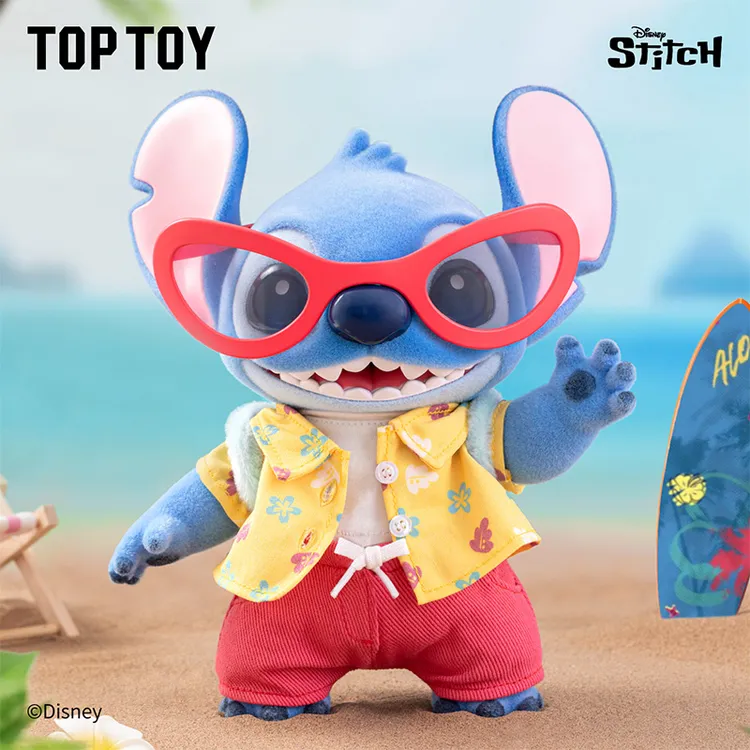 【TOPTOY】迪士尼Hello史迪奇夏日手办大体桌面室内摆件纪念日礼物