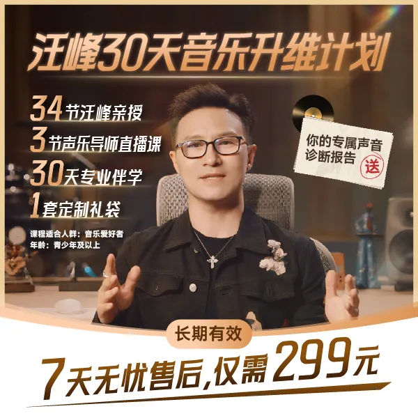 未来音乐学院【汪峰教你学音乐】30天音乐升维计划 音乐课程