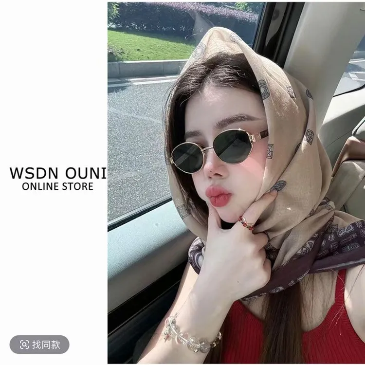 110*110百变防晒方巾】法式复古印花方巾女夏季小众设计多种穿法款