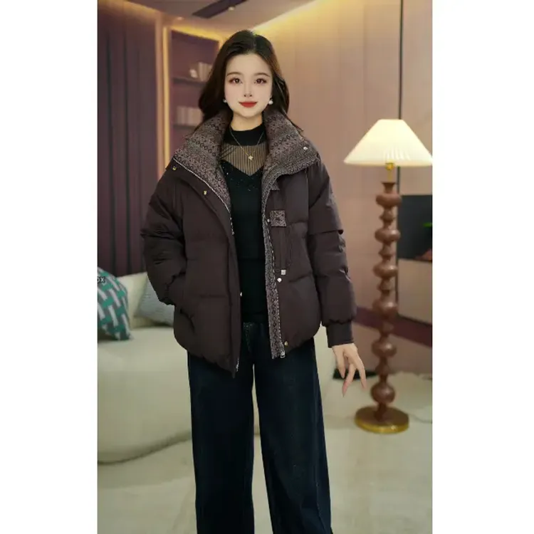 【伊可定制】D8153复古风气质羽绒服2025冬季新款洋气时尚羽绒服女