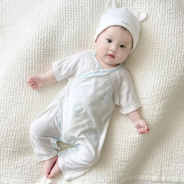 【001-200】新生儿宝宝A类纯棉蝴蝶衣婴儿连体衣【请勿私拍】