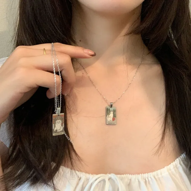 铜合金项链 【圣典秘链】塔罗牌项链中古vintage小众高级感长项链22