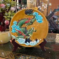 【本尼家】BY01非遗手工石湾陶玄关摆件