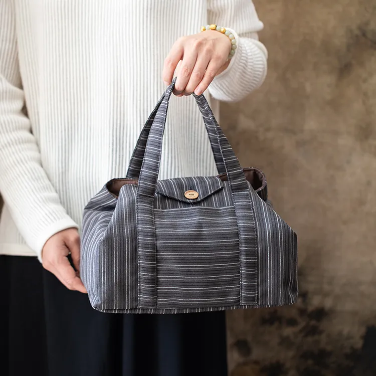 中式礼盒茶具收纳包户外旅游便携式茶包茶壶茶杯盖碗大容量手提袋