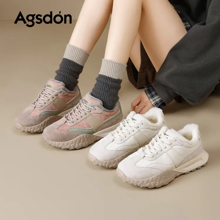 奥古狮登厚底德训鞋女新款冬季超火加绒R143343+P143343AA