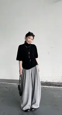 【围炉】秋冬新款全羊毛短袖高领毛衣