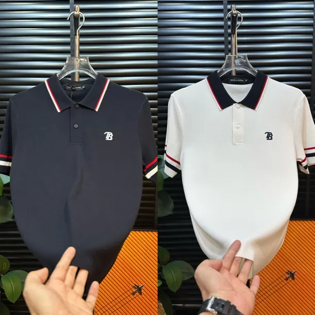 【清澈男装轻奢出品】L26636/QINGCHE2025/高端欧货针织短袖T恤