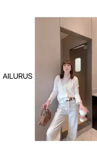 AILURUS【‌花落花开】2025深圳欧货秋冬手工钩花羊毛开衫上衣