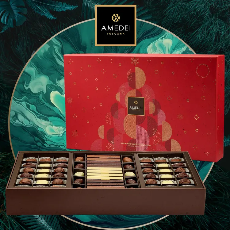 意大利Amedei娅曼蒂黑巧克力大礼盒新年限定零食送礼送女友进口