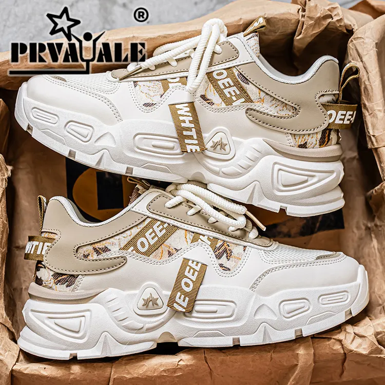 【裴罗尔】夏季2025新款网面透气青少年运动休闲鞋男士厚底老爹潮鞋