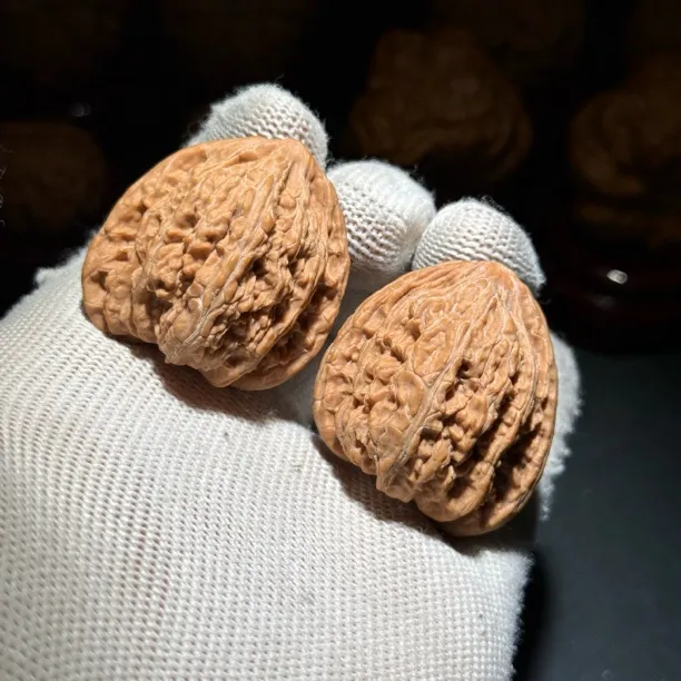 742承德密纹狮子头异形天残脚文玩核桃尺寸:边35肚34高35