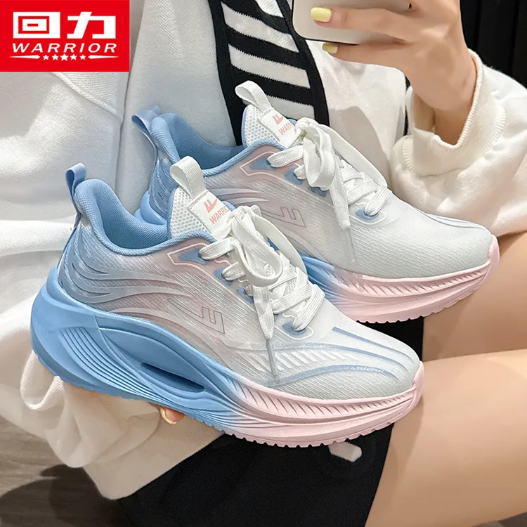 回力运动鞋女夏薄款2025新款厚底多巴胺百搭学生透气网面跑步鞋女