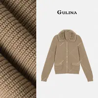 GULINA/娜姐 欧洲站新款阔肩短款拉链设计师款外套88210