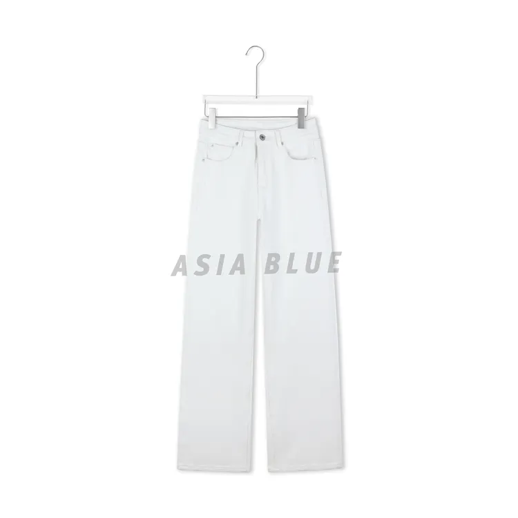 【ASIA BLUE】· 云川 ·冬款微弹遮胯显瘦加绒直筒牛仔裤YW60060