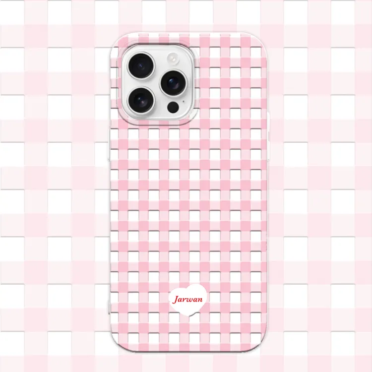 Jarwan高级定制适用15苹果17手机壳iPhone14/16promax格子简约款
