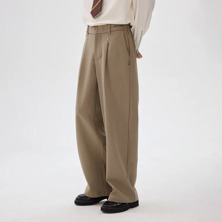 CHICERRO西西里男装2025新款男士休闲长裤百搭直筒宽松复古垂感