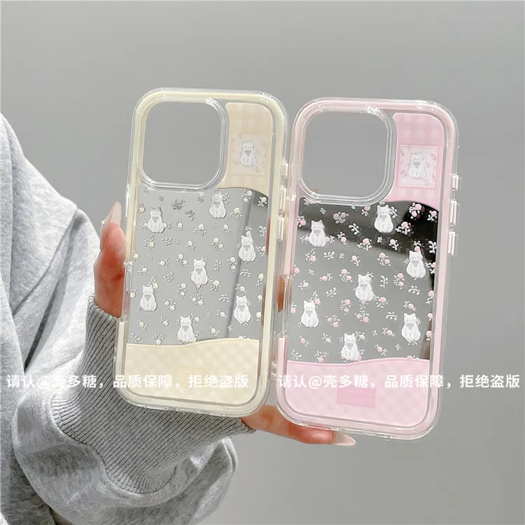 炫彩镜面适用苹果17/iPhone/华为荣耀/OPPO/小米手机壳pura70爆款