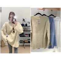 【 奶油蛋糕】 韩系宽松毛绒上衣