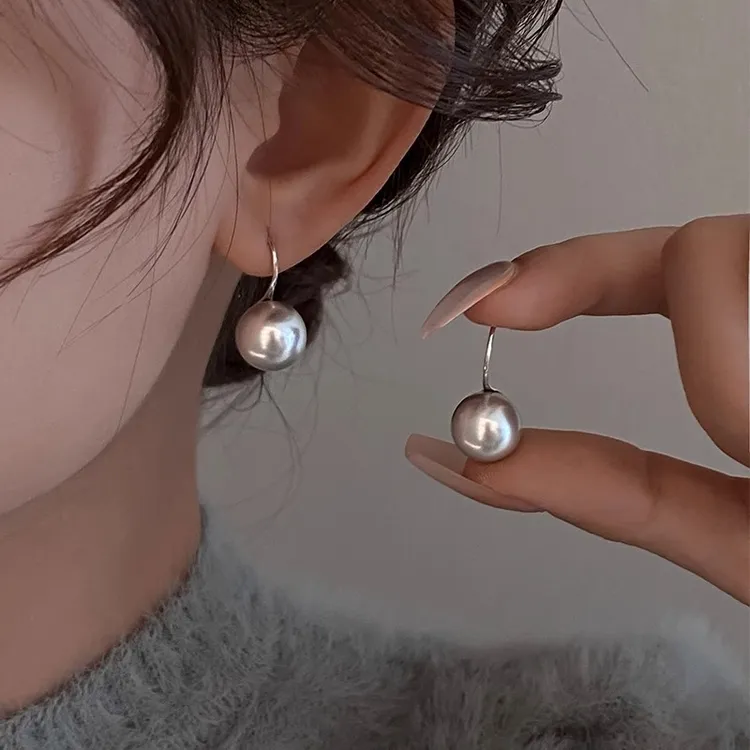 Catia Seli 足银耳饰 纯银施家珍珠耳环女轻奢气质小众高级感耳钉