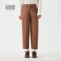 TeenieWeenie小熊女装休闲裤25秋新多色高腰束脚裤女TTTC258TCBA