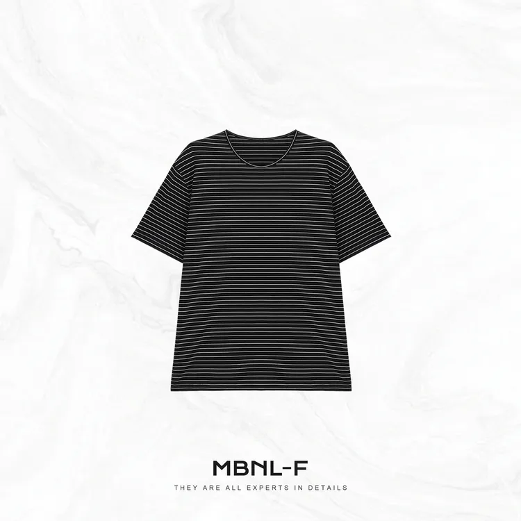 MBNL-F “天丝条纹Tee” 莱赛尔混纺圆领短袖T恤 秦磊TH-SY303