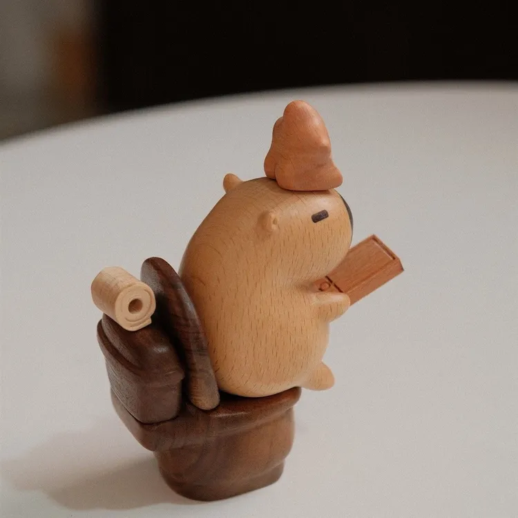 马桶卡屁巴拉可爱风家居办公装饰品工艺品立体雕塑摆设创意手工