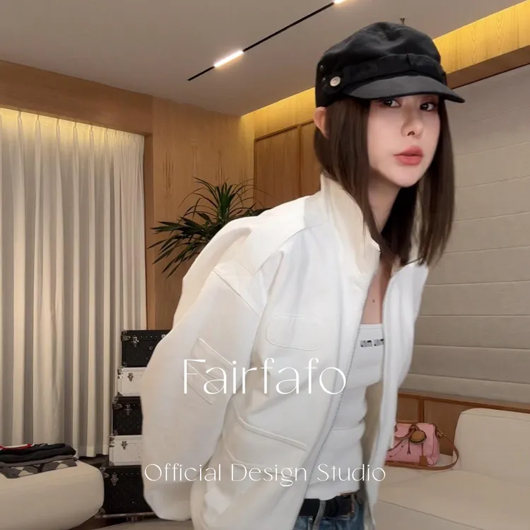 【美式立领夹克外套】NFWT58148高级感秋季新款夹克百搭简约外套