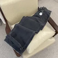 新款韩版简约纯色百搭时尚直筒牛仔裤K1399
