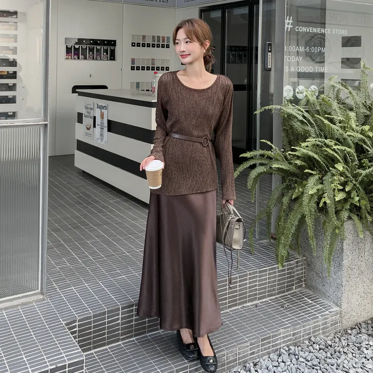 韩系慵懒风针织套装女2025秋季新款高级感气质显瘦吊带裙两件套