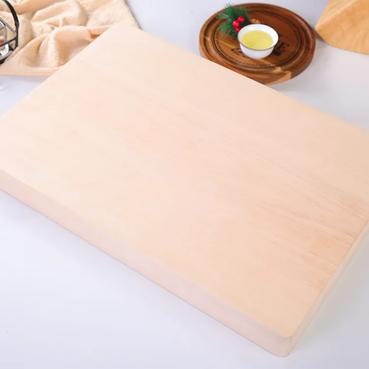 俄罗斯进口紫椴木实木家用双面切菜板刀板面板砧板加厚款-无把手