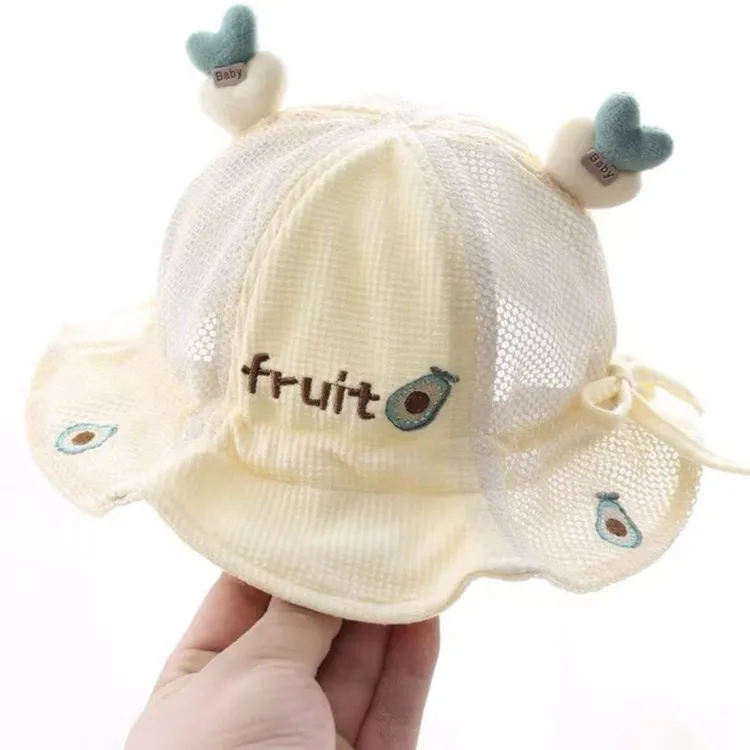 春秋薄款新生婴幼儿男女宝宝遮阳防晒盆帽男女童出行运动渔夫盆帽