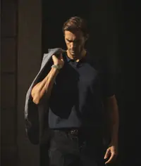 【40号链接字母针织衫】78303口袋简约条纹针织针织衫--二