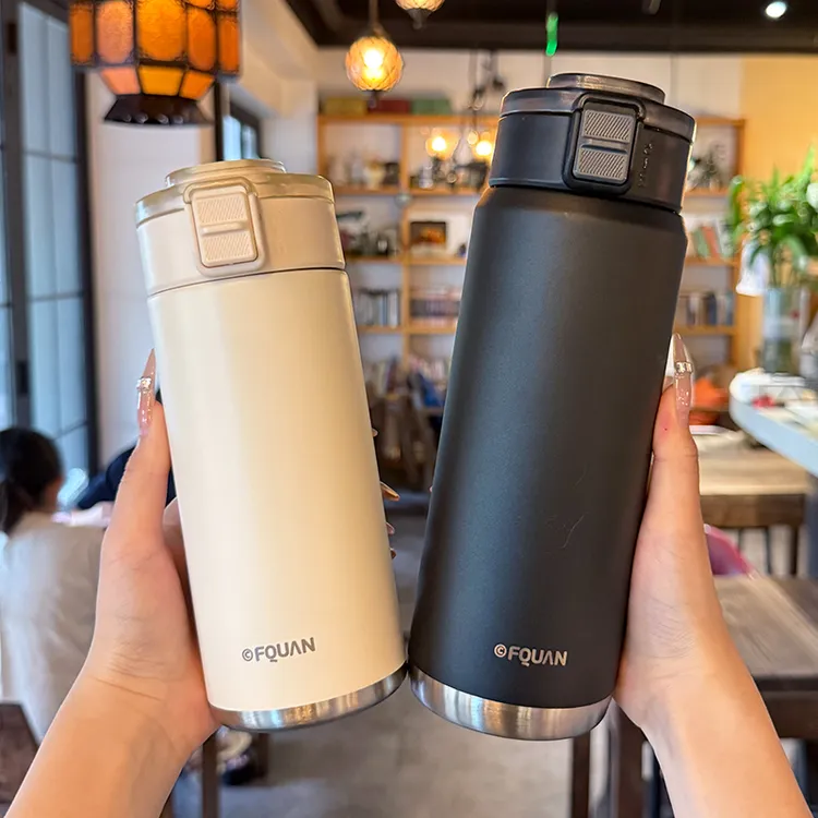 保温杯女士高颜值2025新款大容量咖啡杯茶水分离便携车载水杯男款