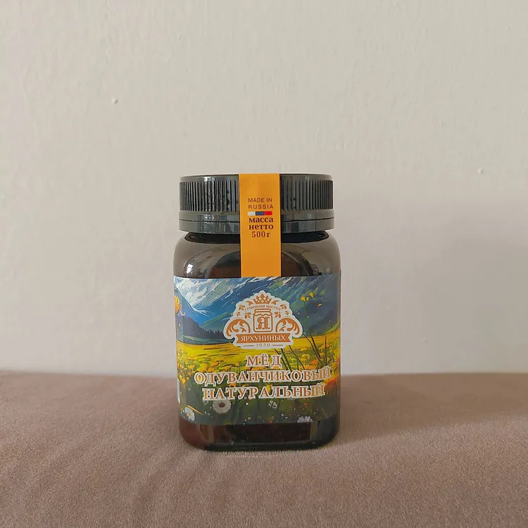 得闲俄罗斯进口捕蜜熊牌天然蜂蜜蒲公英蜂蜜500g
